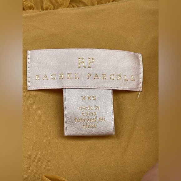 Rachel Parcell Mustard Yellow Ruffled Tiered Long Sleeve Maxi Dress Textured - Picture 12 of 15